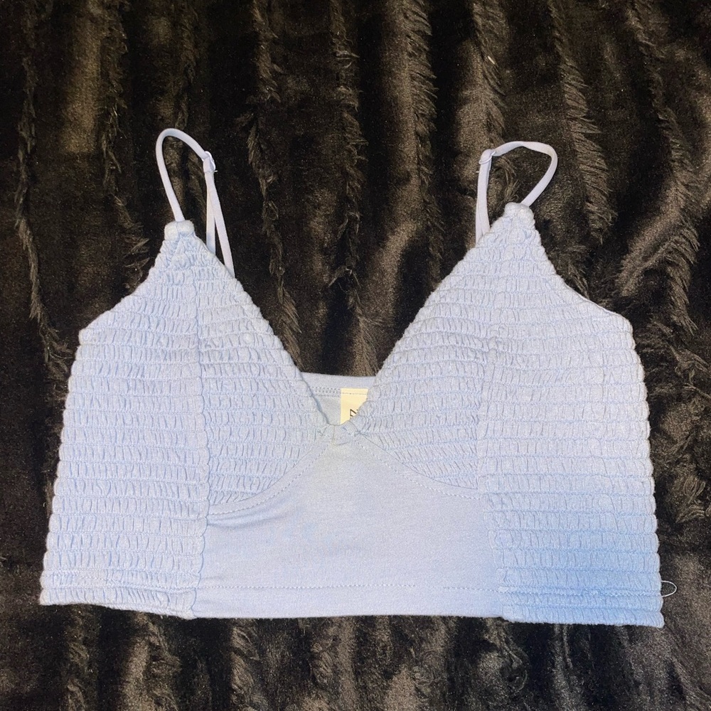 Zenana light blue bralette size small